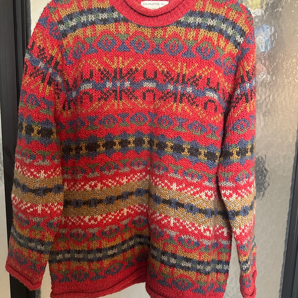 Vibrant Multicolor Crewneck Sweater